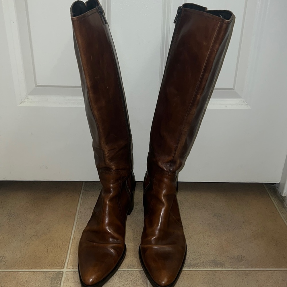 Franco Martini brown Pointed-toe boots
